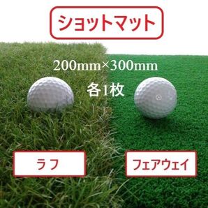 人工芝 ゴルフ マット『フェアウェイ&ラフ用』各1枚セット