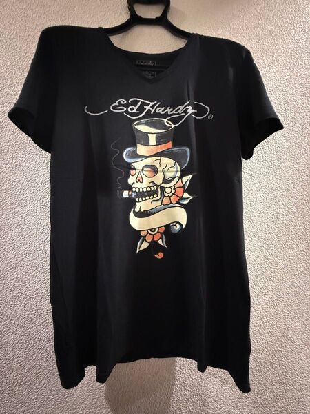 Ed Hardy スカルデザイン Tシャツ Lサイズ ブラック