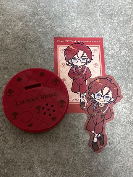 にじさんじ ローレン・イロアス ボイスアクリルスタンド エデン組 4th Anniversary ステッカー・カード付き