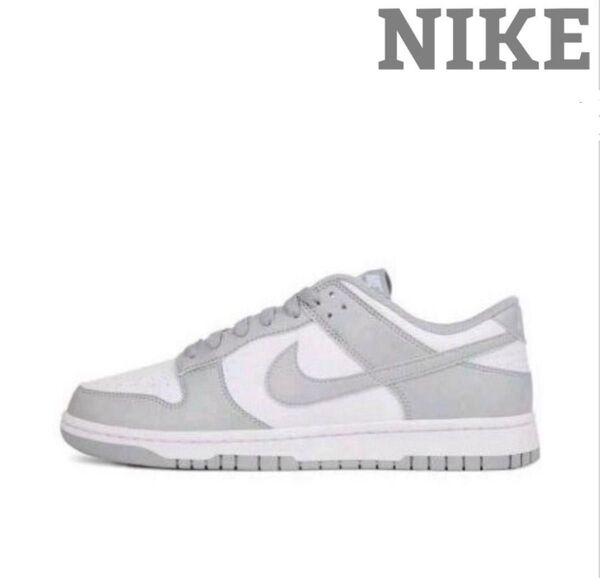 NIKE Dunk Low グレー/ホワイト スニーカー