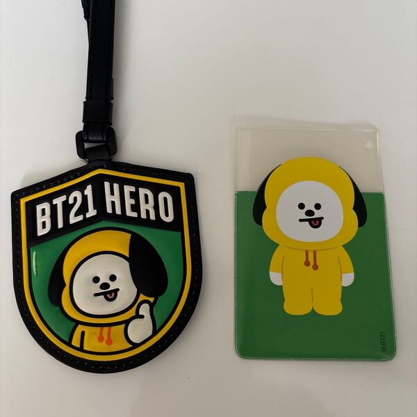 BTS 防弾少年団 バンタン BT21 チミー CHIMMY ネームタグ スーツケース 荷物タグ ラゲッジタグ カードICケース