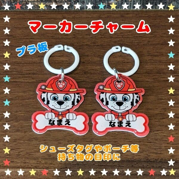 シューズタグ パウ・パトロール うわぐつタグ ネームタグ 目印アクセサリー 名入れチャーム 上履き スクールシューズ 保育園