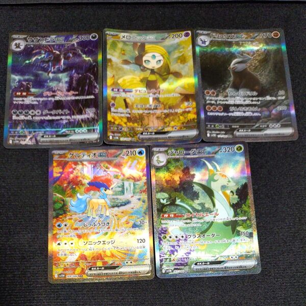 ポケモンカード ポケカ ブラックボルト ホワイトフレア SARまとめ売り 汎用カード メロエッタex サザンドラex 5枚セット
