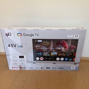 新品未使用 FPDチューナーレステレビ 43V型 4K Google TV ネット動画対応 (CG43-C2 2025年 モデル)