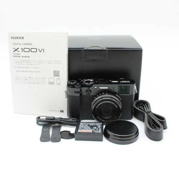 ショット数2000回台。元箱付き。■ほぼ新品■ FUJIFILM X100Ⅵ ブラック