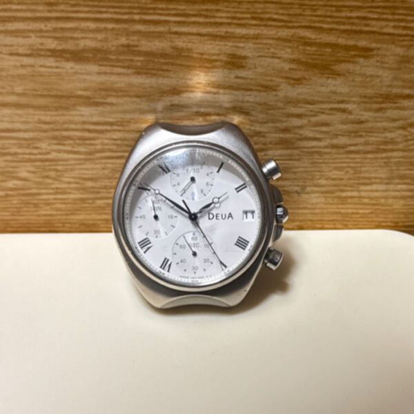 DEUA 腕時計 クォーツ メンズ アナログ・日本製・ALBA V657-6040(電池交換済み・動作中古美品)