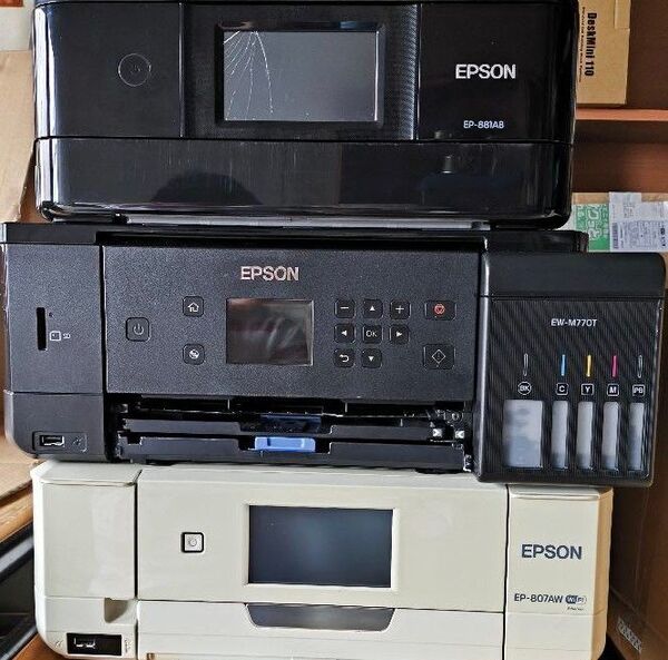 EPSON EP-807A,881A,EW-M770T 難あり 3台