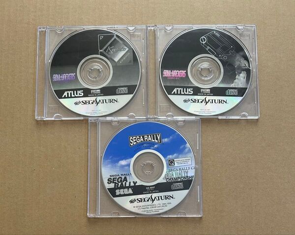 動作確認済み セガサターン ソフト3本 セガラリー デビルサマナーソウルハッカーズ2DISC