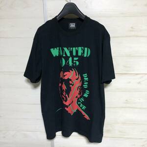 reversaL × PILEDRIVER リバーサル パイルドライバー 鈴木みのる コラボ WANTED045 Tシャツ 黒 L 美品 管理B1142