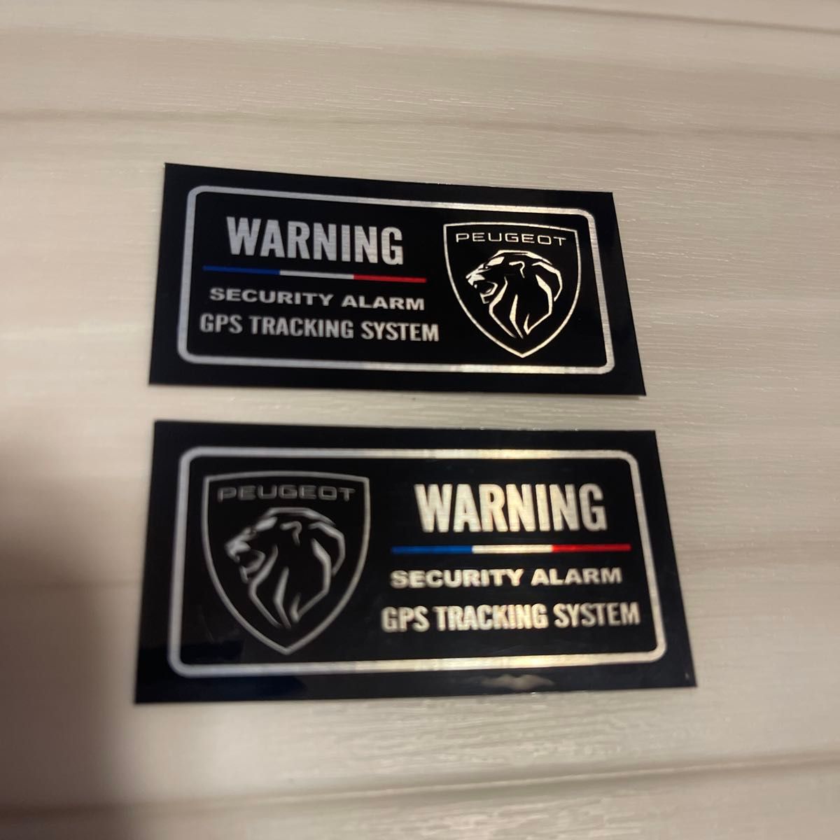 プジョー　セキュリティステッカー