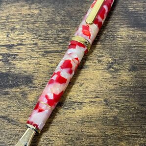 美品 セルロイド 金魚 プラチナ 万年筆 3776 字幅M