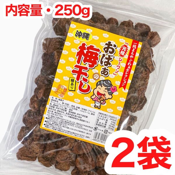 ◆人気商品◆沖縄・おばぁの梅干し(種あり・250g × 2袋セット )・梅干しシリーズ/大容量/お買得/大好評/再入荷