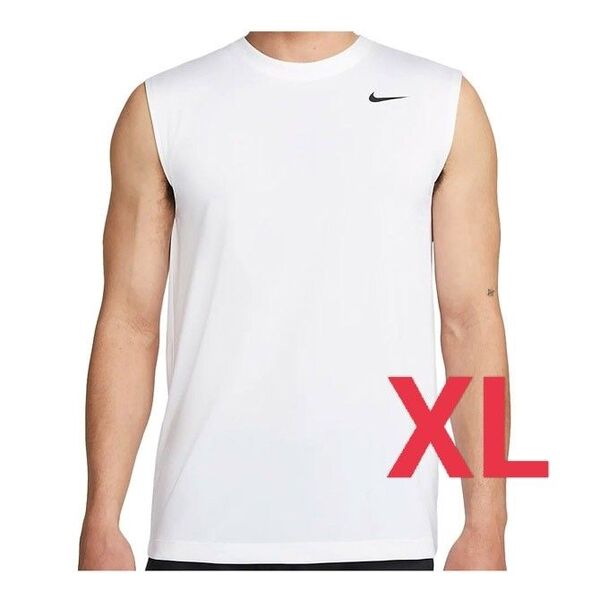 ナイキ タンクトップ スリーブレス ノースリーブ Tシャツ ホワイト XL