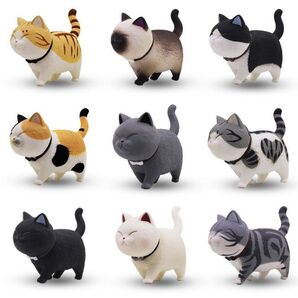 猫 ミニチュアフィギュア 9体セット