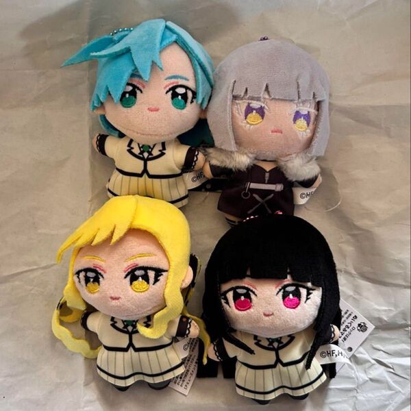 GIGO ロックは淑女の嗜みでして ぬいぐるみ マスコット 4個セット