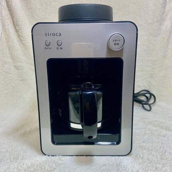 siroca コーヒーメーカー シルバー&ブラック。