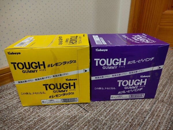 カバヤ タフグミ 2種6袋ずつの12袋セット Kabaya TOUGH GUMMY カバヤ食品 グレーピーパンチ レモンラッシュ