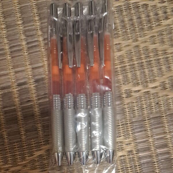 ボールペン オレンジインク 6本セット 新品未使用