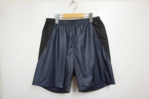 美品16SS made in standard メイドインスタンダード JOG SHORTS ナイロン ショーツ ショート パンツ 紺×黒 626K