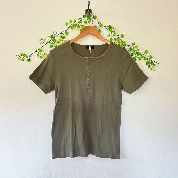 COMME CA ISM オリーブ 半袖Tシャツ クリーニング済み カットソー
