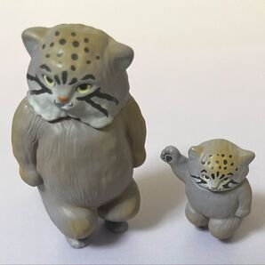 カマノレイコフィギュアコレクション マヌルネコの親子
