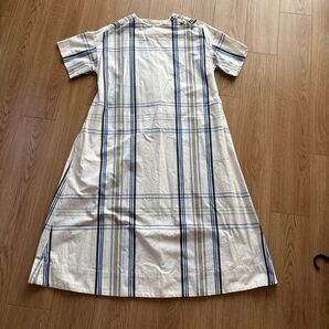 ビームス ワンピース 新品未使用 ワンピース バンドカラー 体型カバー BEAMS 横幅ゆったり