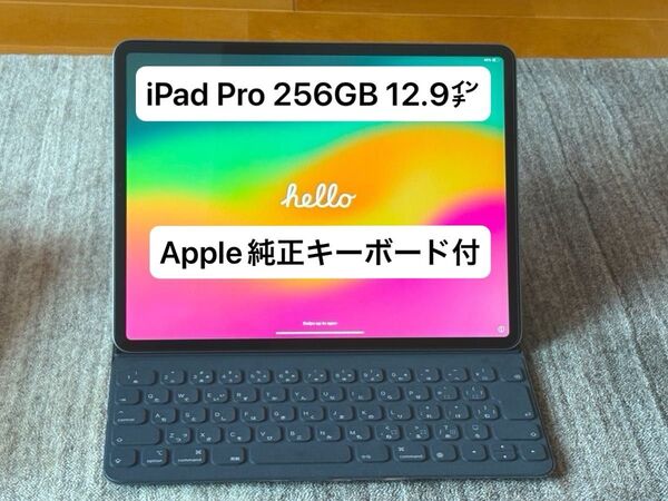 iPad pro 12.9インチ 256GB Wi-Fiモデル (Smart Keyboard Folio付き)