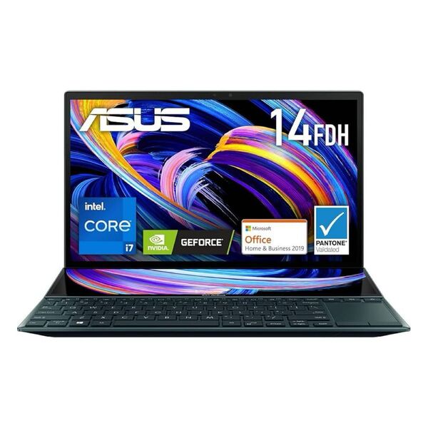 未使用 ASUS ZenBook Duo 14 UX482EG-KA143TS Office2019 フィルム純正ペン付 最上位