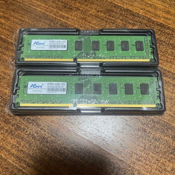デスクトップPC用メモリ DDR3 1333MHz (4gb×2枚)