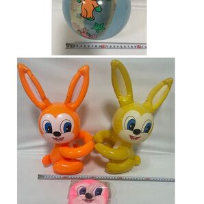 エスエス製薬/サトウ製薬 ビニール人形3個&ビーチボール 4点セット