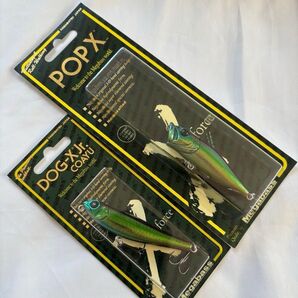 限定レアカラー メガバス POP-X DOG-X Jr.COAYU ヤマトタマムシ 2個セット