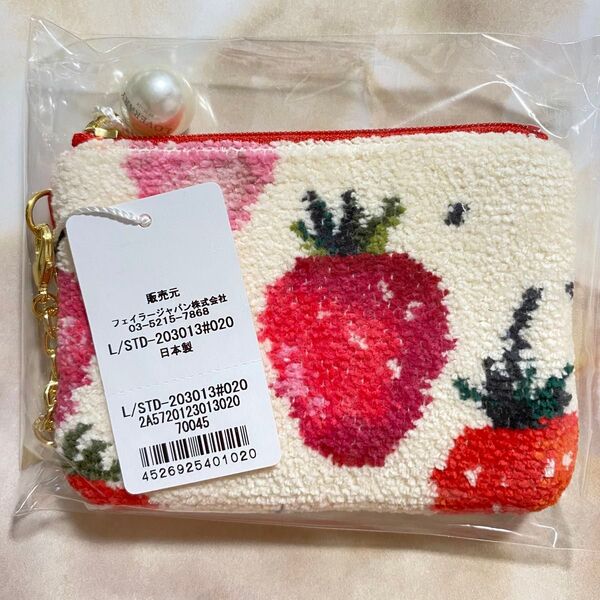 ラブラリー バイ フェイラー☆ストロベリードット☆キー&カードポーチ☆いちご☆イチゴ☆苺☆キーケース☆カードケース☆チャームポーチ