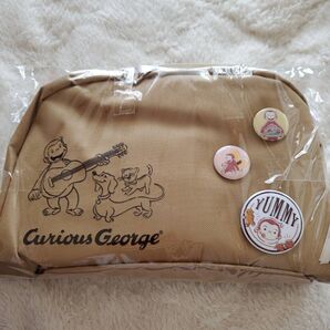 新品 未開封 【キャメル】おさるのジョージD型リュックサック かわいい