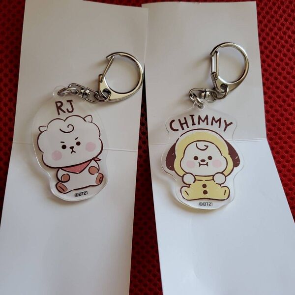 BT21 アクリルキーホルダー RJ CHIMMY 2個セット