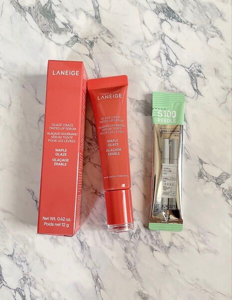 【おまけ付き】LANEIGE ラネージュ ドーナツリップ グレイズティントリップセラム メープルグレイズ