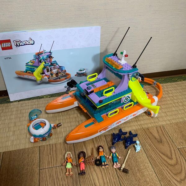 レゴ LEGO フレンズ 海上レスキューボート 船 41734 現状品