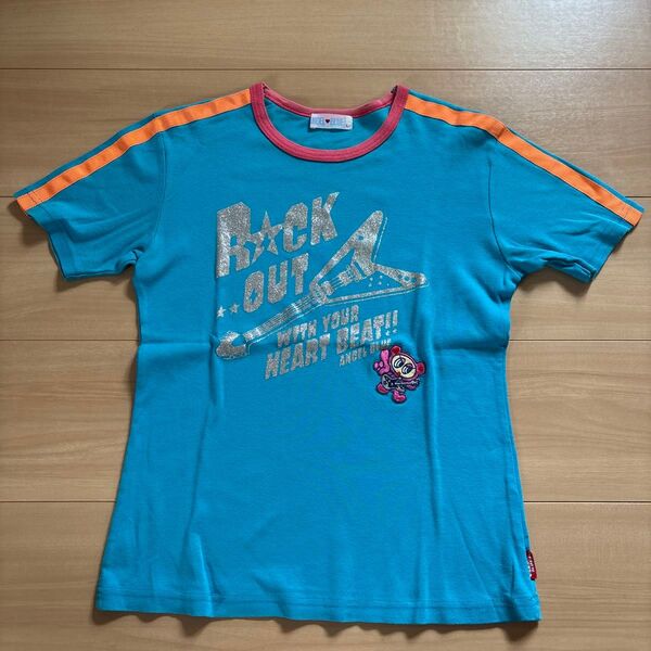 当時物 エンジェルブルーTシャツ 160cm Lサイズ