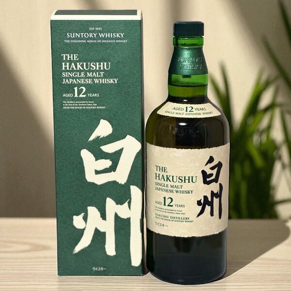 サントリー白州12年 700ml ボトル 空瓶と化粧箱セット