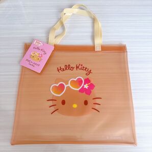 日焼けキティちゃん トートバッグ クリアバック DAISO ハローキティ