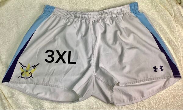 関東学院大学ラグビー部 3XL 公式短パン アンダーアーマー ラグパン ラガーパンツ