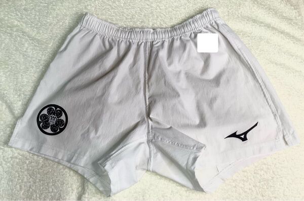 埼玉工業大学ラグビー部 M 短パン 白 中古 ラグパン ラガーパンツ ミズノ