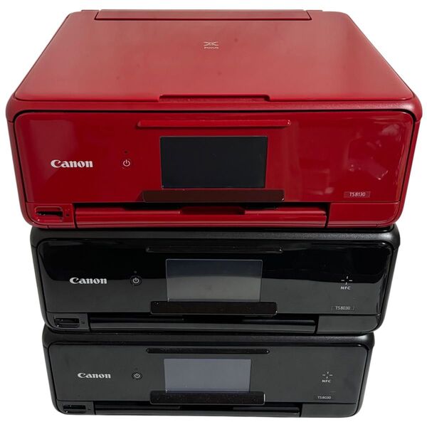 【ジャンク】 Canon PIXUS インクジェット複合機 TS8030 TS8130 プリンター 複合機 キャノン 3台まとめ
