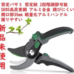 【2025人気庭師推薦】剪定バサミ Bhgytec 剪定鋏 剪定ばさみ 2段階調節可能 SK85高炭素鋼 アルミ合金 枝切りバサミ