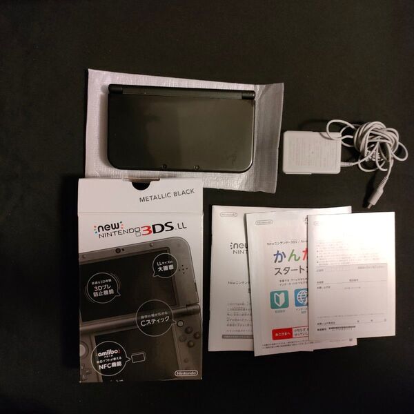 【ジャンク 上下ips】Newニンテンドー3DSLL メタリックブラック