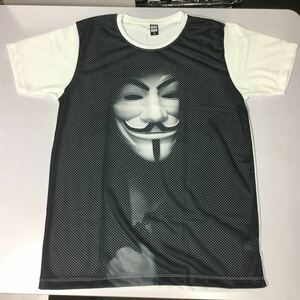 デザインメッシュ半袖Tシャツ Mサイズ　アノニマス　anonymous DBR4A