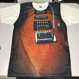 デザインメッシュ半袖Tシャツ XXLサイズ　エレキギター　GUITAR DBR4D