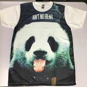 デザインメッシュ半袖Tシャツ Lサイズ　パンダ　PANDA DBR4B