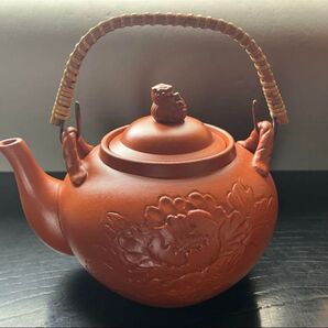 常滑焼 義仙造 朱泥土 瓶急須約 茶器 茶道 煎茶道具 急須 茶器