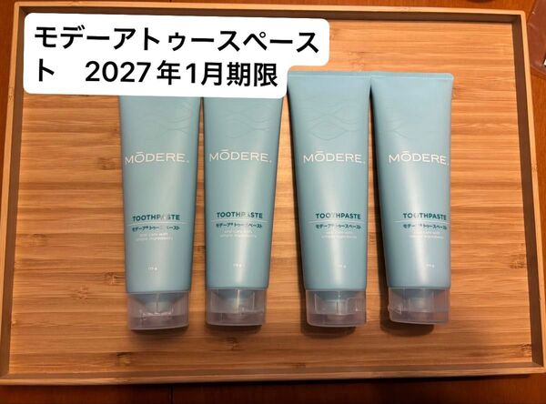 未使用 モデーア トゥースペースト 4本セット 歯磨き粉