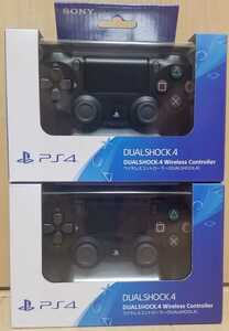 2個セット 新品 送料無料 未開封 デュアルショック 4 SONY PlayStation4 DUALSHOCK 4 純正 ワイヤレスコントローラー PS4 ジェットブラック